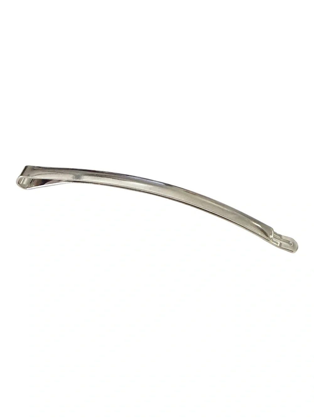 Vintage Extra Long French Hair Clip Bobby Pin in Silver, Unworn, 3.5” Long